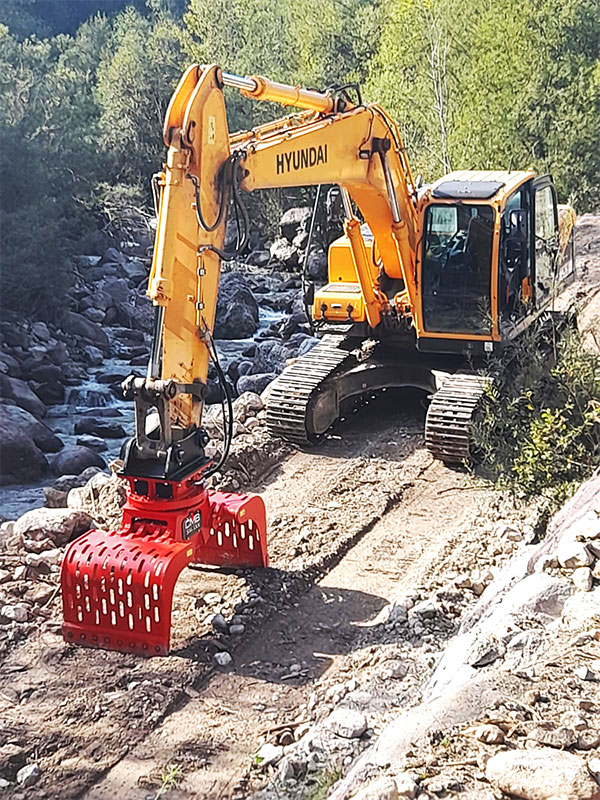 frantumatore per escavatore, frantumatore per escavatore distrugge e ricicla